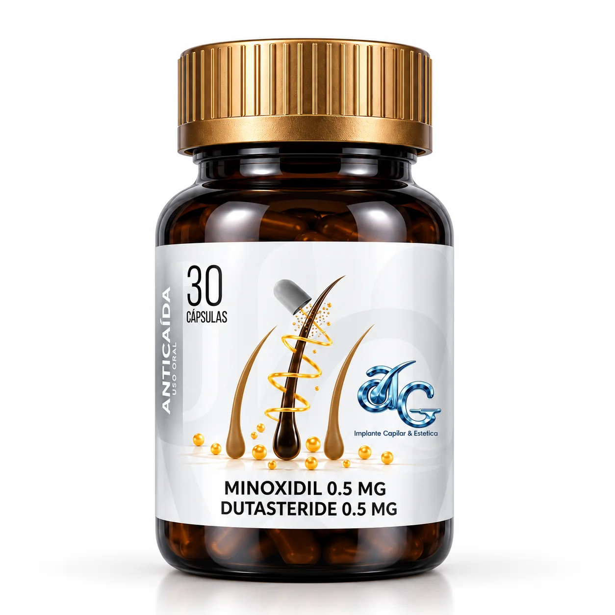 Minoxidil 0.5mg + Dutasteride 0.5mg | 30 cap