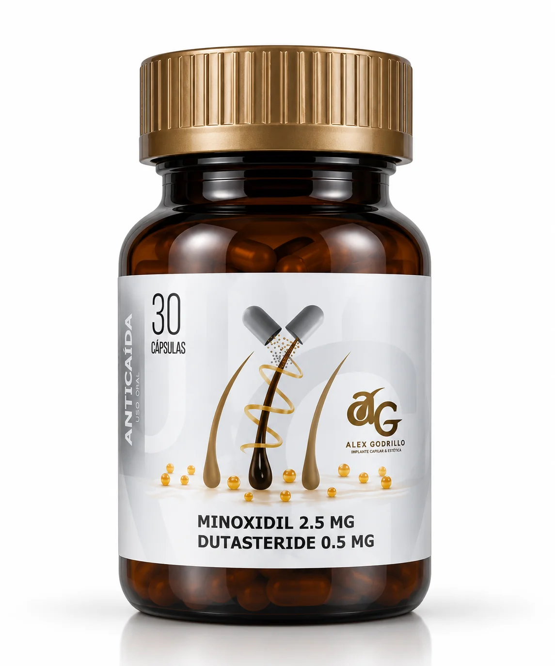 Minoxidil 2.5mg + dutasteride 0.5mg | 30 cap