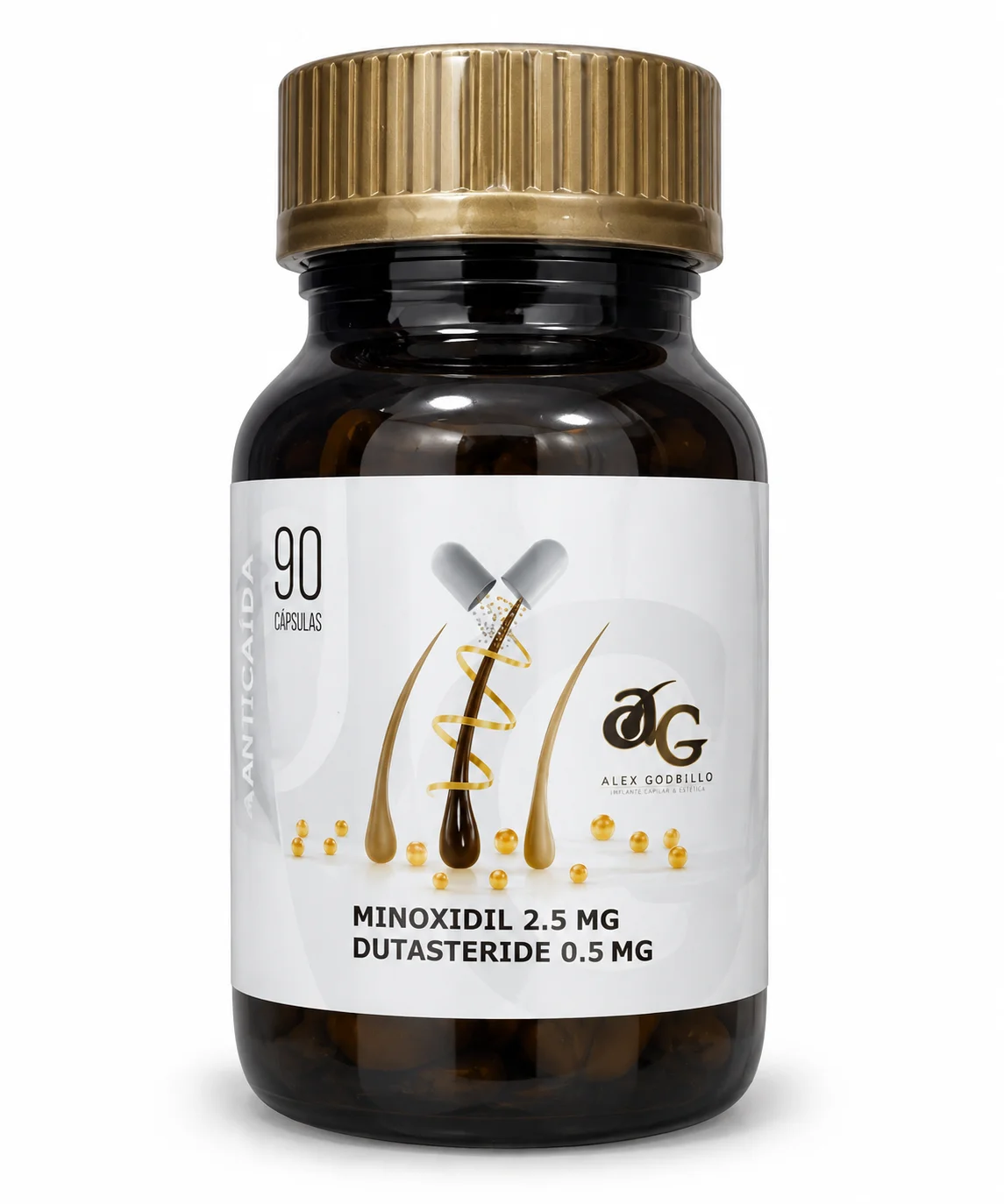 Minoxidil 2.5mg + dutasteride 0.5mg | 90 cap